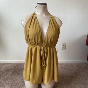 Romper Size Small Mustard
